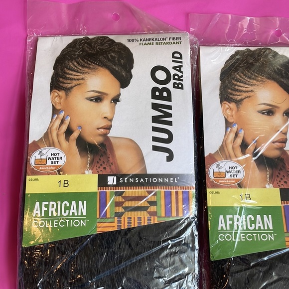 Sensationnel Jumbo Braid Hair Extensions African Collection Color 1B NEW - Picture 2 of 6